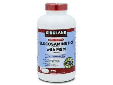 Viên uống hỗ trợ xương khớp Glucosamin HCl + MSM 1500mg Kirkland