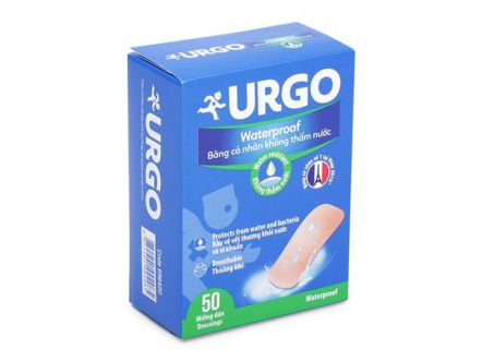 Băng cá nhân Urgo Waterproof (Hộp 50 miếng)