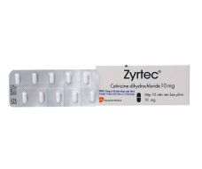 Thuốc chống dị ứng Zyrtec Tab 10mg