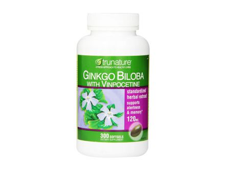 Viên uống Ginkgo Biloba + Vinpocetine Trunature