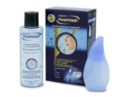 Bộ dụng cụ vệ sinh mũi Nosewash Rohto 150ml