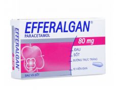 Viên đặt giảm đau hạ sốt Efferalgan Suppo. 80mg