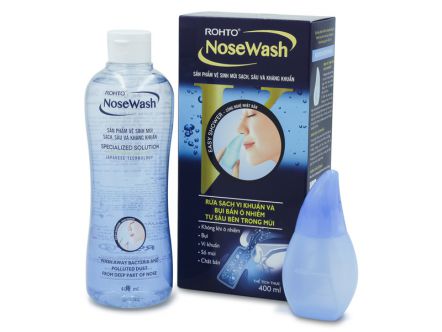 Bộ dụng cụ vệ sinh mũi Nosewash Rohto 400ml